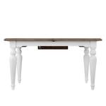 Table Berkley Pin massif - Pin foncé / Blanc