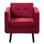 Fauteuil Croom Microfibre - Velours Krysia: Bordeaux - Sans repose-pieds