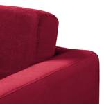 Fauteuil Croom microvezel - Velours Krysia: Bordeaux - Zonder hocker