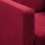 Fauteuil Croom Microfibre - Velours Krysia: Bordeaux - Sans repose-pieds