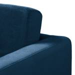 Fauteuil Croom Microfibre - Velours Krysia: Bleu foncé - Sans repose-pieds