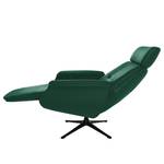 Relaxfauteuil Anderson II Echt leer Neka: Donkergroen - Zwart - Bedekken