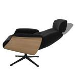 Fauteuil relax Anderson IV Tissu Saia: Anthracite - Noir - Chêne