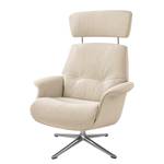 Fauteuil relax Anderson IV Tissu Saia: Beige - Chrome brillant - Couvert