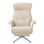 Fauteuil relax Anderson IV Tissu Saia: Beige - Chrome brillant - Couvert