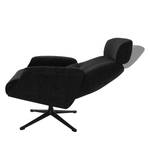 Relaxfauteuil Anderson IV Geweven stof Saia: Antraciet - Zwart - Bedekken