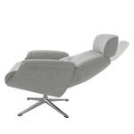 Fauteuil relax Anderson IV Tissu Saia: Gris clair - Chrome brillant - Couvert