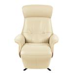 Relaxfauteuil Anderson II Leer Neto: Crèmekleurig - Zwart - Eik