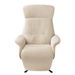 Relaxsessel Anderson V Webstoff Saia: Beige - Schwarz - Eiche