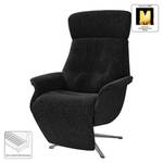 Fauteuil relax Anderson V Tissu Saia: Anthracite - Chrome brillant - Couvert