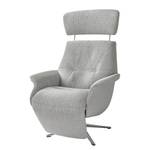 Fauteuil relax Anderson V Tissu Saia: Gris clair - Chrome brillant - Couvert