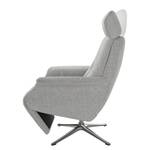 Fauteuil relax Anderson V Tissu Saia: Gris clair - Chrome brillant - Couvert