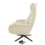 Relaxfauteuil Anderson VI Echt leer Neka: Wit - Zwart - Bedekken