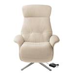 Fauteuil relax Anderson III Tissu Saia: Beige - Chrome brillant - Couvert