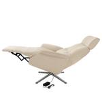 Fauteuil relax Anderson III Tissu Saia: Beige - Chrome brillant - Couvert