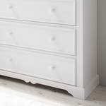 Commode Hilltown Blanc - En partie en bois massif - 97 x 116 x 40 cm