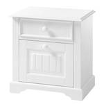 Commode Hilltown Blanc - En partie en bois massif - 57 x 60 x 40 cm