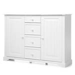 Commode Hilltown Blanc - En partie en bois massif - 138 x 98 x 38 cm