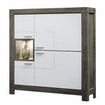 Highboard Lehto I Incl. verlichting - Mat wit