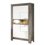 Highboard Lehto II Incl. verlichting - Mat wit