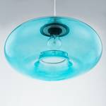 Hanglamp Lawrence II veiligheidsglas/ijzer - 1 lichtbron - Turquoise