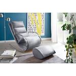 Rocking chair Fox Tissu structuré - Gris