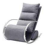 Rocking chair Fox Tissu structuré - Gris