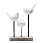 Tafellamp Birds porselein - 3 lichtbronnen