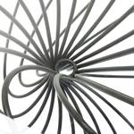 Beistelltisch Wire II Glas / Stahl - Schwarz - Durchmesser: 45 cm