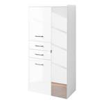 Armoire de salle de bain Fontana II Blanc brillant / Blanc mat