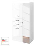 Midischrank Fontana II Hochglanz Weiß / Matt Weiß