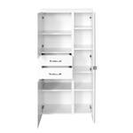 Armoire de salle de bain Fontana II Blanc brillant / Blanc mat