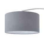 Lampadaire Leek Tissu mélangé / Acier inoxydable - 1 ampoule - Anthracite clair