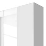 Drehtürenschrank Nidda mit Spiegeltür Alpinweiß - Breite: 181 cm