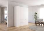 Armoire Mainz Blanc alpin - Largeur : 181 cm - Sans portes miroir