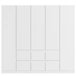 Armoire Mainz Blanc alpin - Largeur : 226 cm - Sans portes miroir