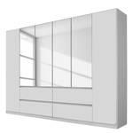 Armoire Mainz Blanc alpin - Largeur : 271 cm - Avec portes miroir