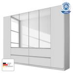 Armoire Mainz Blanc alpin - Largeur : 271 cm - Avec portes miroir