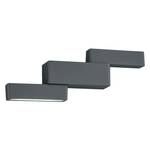 Applique murale Padma Aluminium - 2 ampoules - Anthracite clair