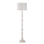 Lampadaire Hood Coton / Bois massif - Blanc