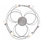 LED-plafondlamp Nelia plexiglas / staal - Zilver - 60 x 14 x 60 cm