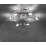 LED-Deckenleuchte Nelia Acrylglas / Stahl - Silber - 60 x 14 x 60 cm