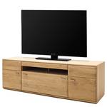 Tv-meubel Vilela deels massief eikenhout - Bianco eikenhout/Bianco eikenhouten look - Breedte: 180 cm