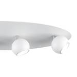 Projecteur Dakota Fer - Blanc / Argenté - Nb d'ampoules : 4