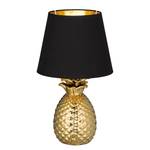 Lampe Pineapple I Coton / Céramique - 1 ampoule - Noir / Laiton