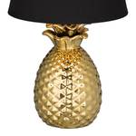 Lampe Pineapple I Coton / Céramique - 1 ampoule - Noir / Laiton
