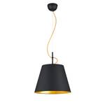 Suspension Andreus Coton / Fer - Noir / Laiton - Nb d'ampoules : 1