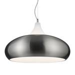Hanglamp Lisboa Glas/ijzer - 3 lichtbronnen - Antracietkleurig/wit
