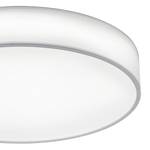 LED-plafondlamp Lugano Katoen - 1 lichtbron - Wit - Diameter: 60 cm