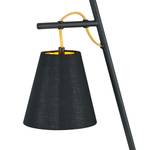 Lampe Andreus Coton / Fer - 1 ampoule - Noir / Laiton